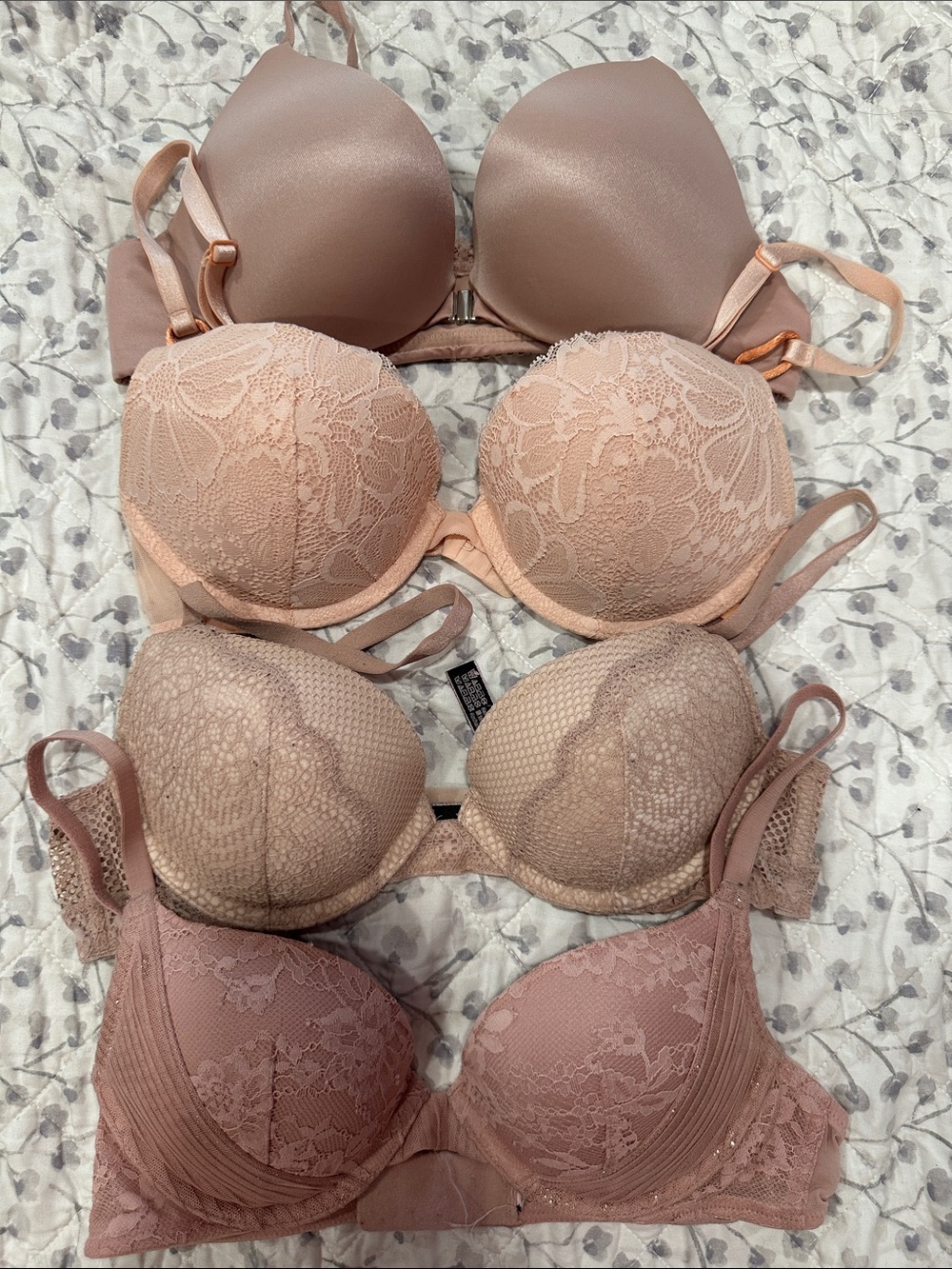 Nude/Pink Lace Push-Up Bra - Victoria’s Secret
